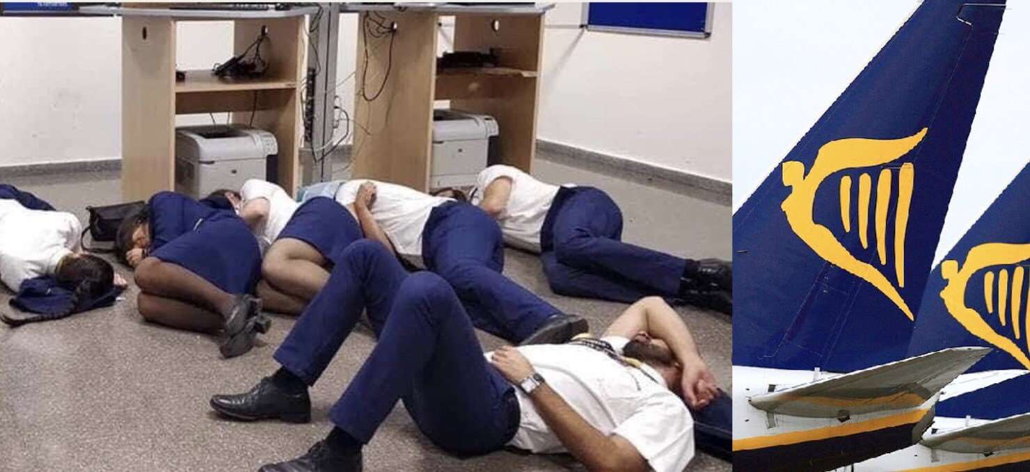 image for Ryanair Leave Crew To Sleep On Airport Floor...Before Their Flight • AVIATION ANALYST