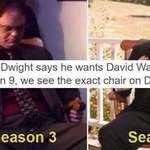 image for Dwight eventually gets his chair