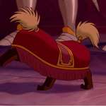 image for Sultan is the name of the dog that was transformed into a footstool in “Beauty and the Beast”. Another word for “footstool” is “ottoman”. The ruler of the Ottoman Empire was called a Sultan.