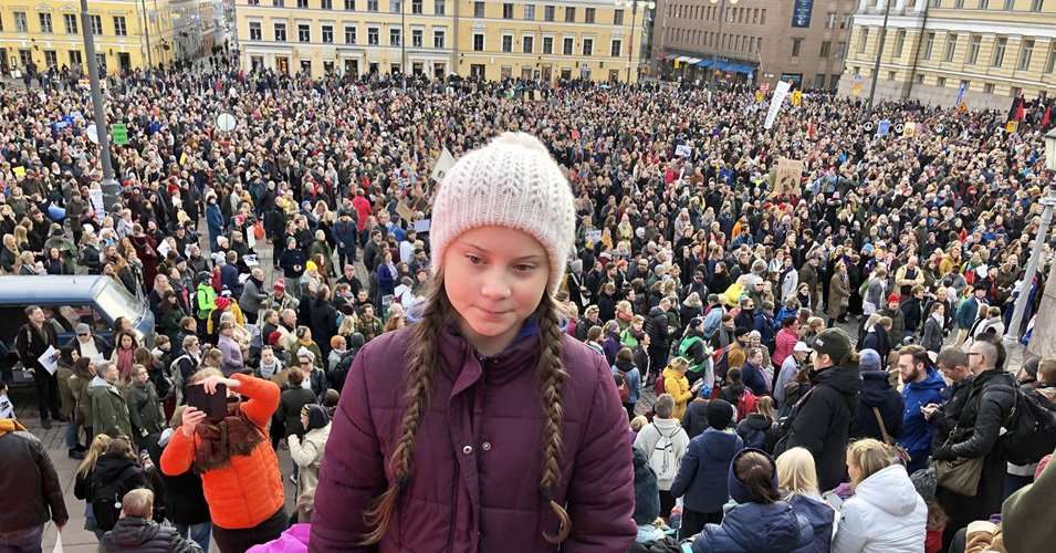 image for Teen Climate Activist to Crowd of Thousands: 'We Can't Save the World by Playing by the Rules Because the Rules Have to Change'