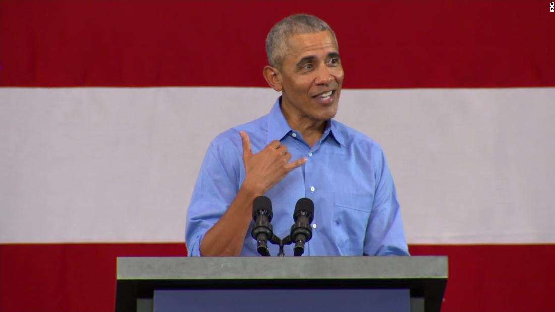 image for Barack Obama rips Donald Trump: 'It's wrong to spend all your time from a position of power vilifying people'