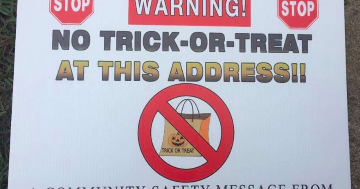 image for Sheriff's office posts "no-trick-or-treat" signs in yards of registered sex offenders