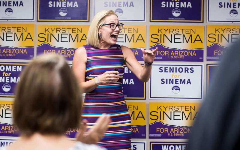 image for Kyrsten Sinema wins, will become the first Democratic senator from Arizona in a quarter century