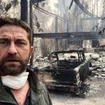 image for Gerard Butler returning to his house after the California fires