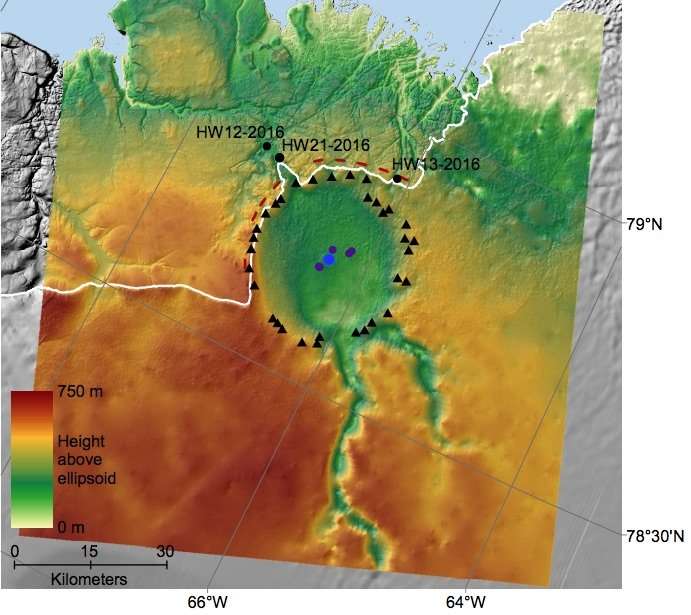 image for Impact crater beneath Greenland could help explain Ice Age