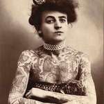 image for Maud Wagner, America’s first known female tattoo artist, photographed in 1907.