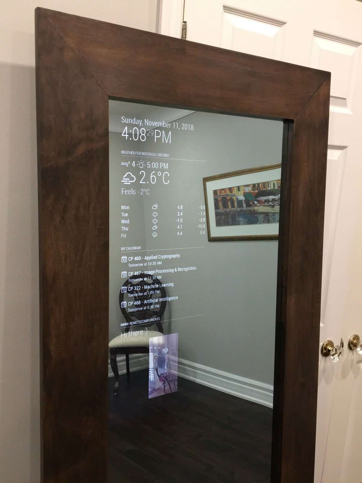 image for How I Made a Full-Length Smart Mirror that Integrates with Google Drive™