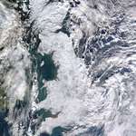 image for Not sure if this is where to post it but this satellite image of Great Britain during the winter of 09-10 is pretty nice