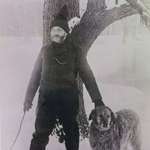 image for My great great Granpa with his dog in 1896.