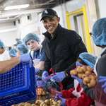 image for President Obama volunteered at a food bank today to help prepare for Thanksgiving