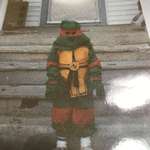 image for My dad was going through old photos recently, He found this picture of me on Halloween dressed as Michelangelo, my mom made this costume from scratch