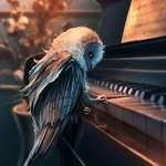 image for "Piano Lesson" by Cyril Rolando. Digital. 2017. 1100×1466