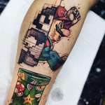 image for This Mario themed tattoo is super cool looking!