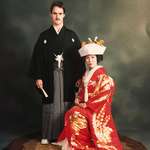 image for My parents in the 80s, in their traditional Japanese marriage portait.