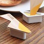 image for Butter container that has a knife for a lid.