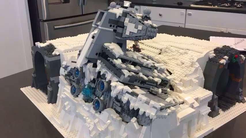 image for LEGO build of crashed Star Destroyer : StarWars