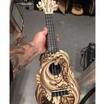 image for I used my laser cutter/engraver to make this rad ukelele!