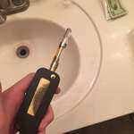 image for Found this hidden by someone in my house, in the bathroom more specifically if that helps. Thought it might be a vape but I don’t know. There’s a little hole in the top as well.