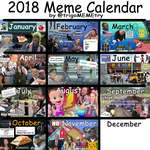 image for Here’s my meme calendar so far. Let me know if I’m missing anything.
