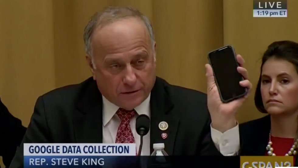 image for Google CEO responds to Steve King's iPhone concerns: 'Congressman, iPhone is made by a different company'