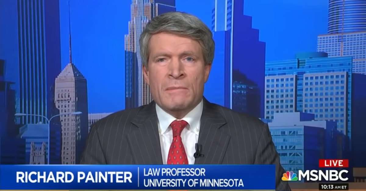 image for Richard Painter: Trump Should Plead Out and Resign
