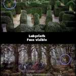 image for In Labyrinth, David Bowie's face is hidden in several landscapes