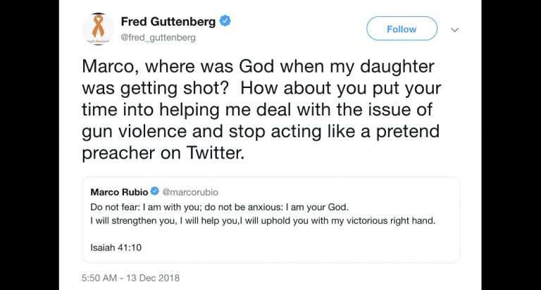 image for Father of Parkland Shooting Victim Slams Marco Rubio Over God and Gun Violence