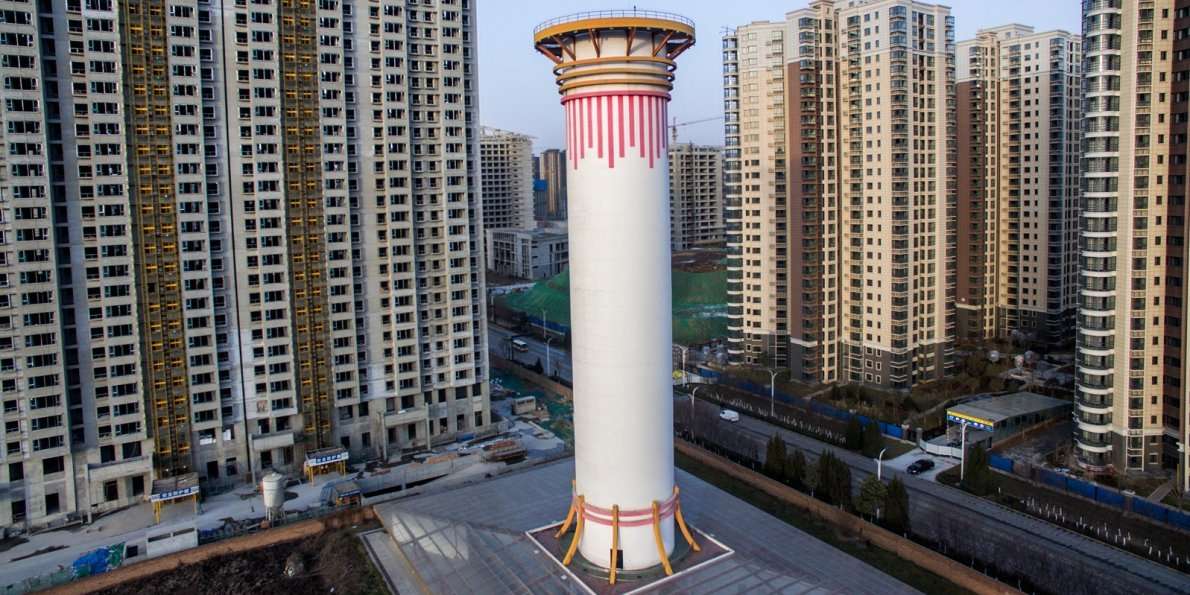 image for China built a tower that acts like 'the world's biggest air purifier,' and it actually works