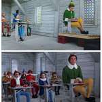 image for Images showing how forced perspective was used to film Will Ferrell in "Elf"