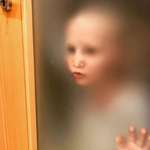image for Our AirBnB had a translucent bathroom door. I’m used to my impatient toddler stalking me through the bathroom door, but this took it to a much creepier level.