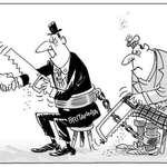 image for Finnish cartoon on a European perspective of Brexit - and its likely outcome.