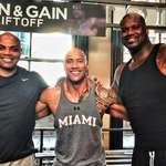 image for Easy to forget how big NBA players are. The Rock is 6'5, 265 pounds.