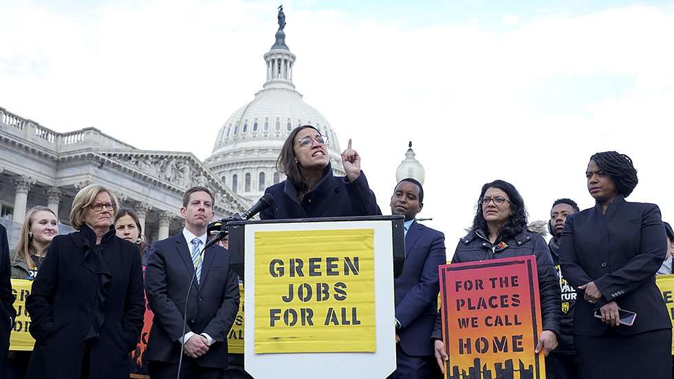 image for Ocasio-Cortez slams Dems for deeming climate goals 'too controversial'
