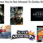 image for Video Games You're Not Allowed To Dislike Starterpack