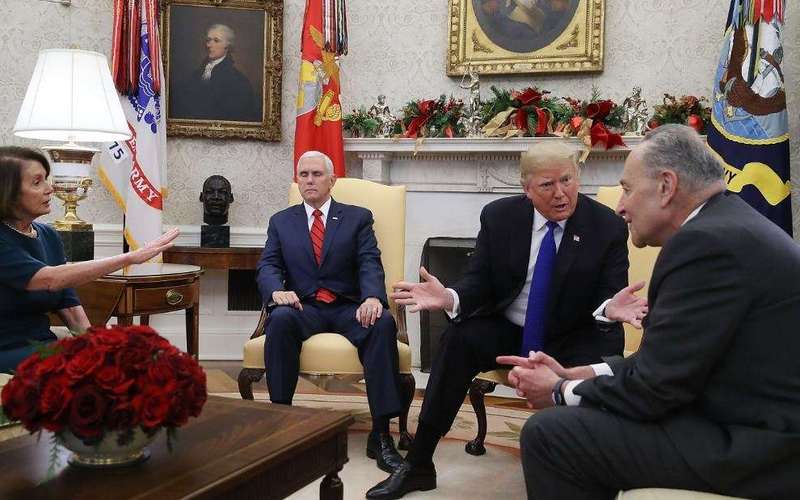 image for Source: Trump tells Schumer he can't accept Dems' offer because he'd 'look foolish'