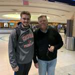 image for Just found the nicest guy in the Minneapolis airport! He was having conversations with everyone who came out to him. Great guy!