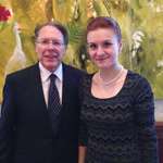 image for This is a picture of NRA President Wayne Lapierre with a confessed Russian Spy