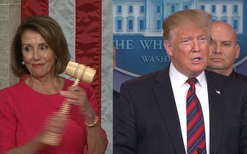 image for Donald Trump is less popular than Nancy Pelosi for the first time during his presidency