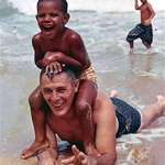 image for A 4-year-old Barack Obama and his Grandfather