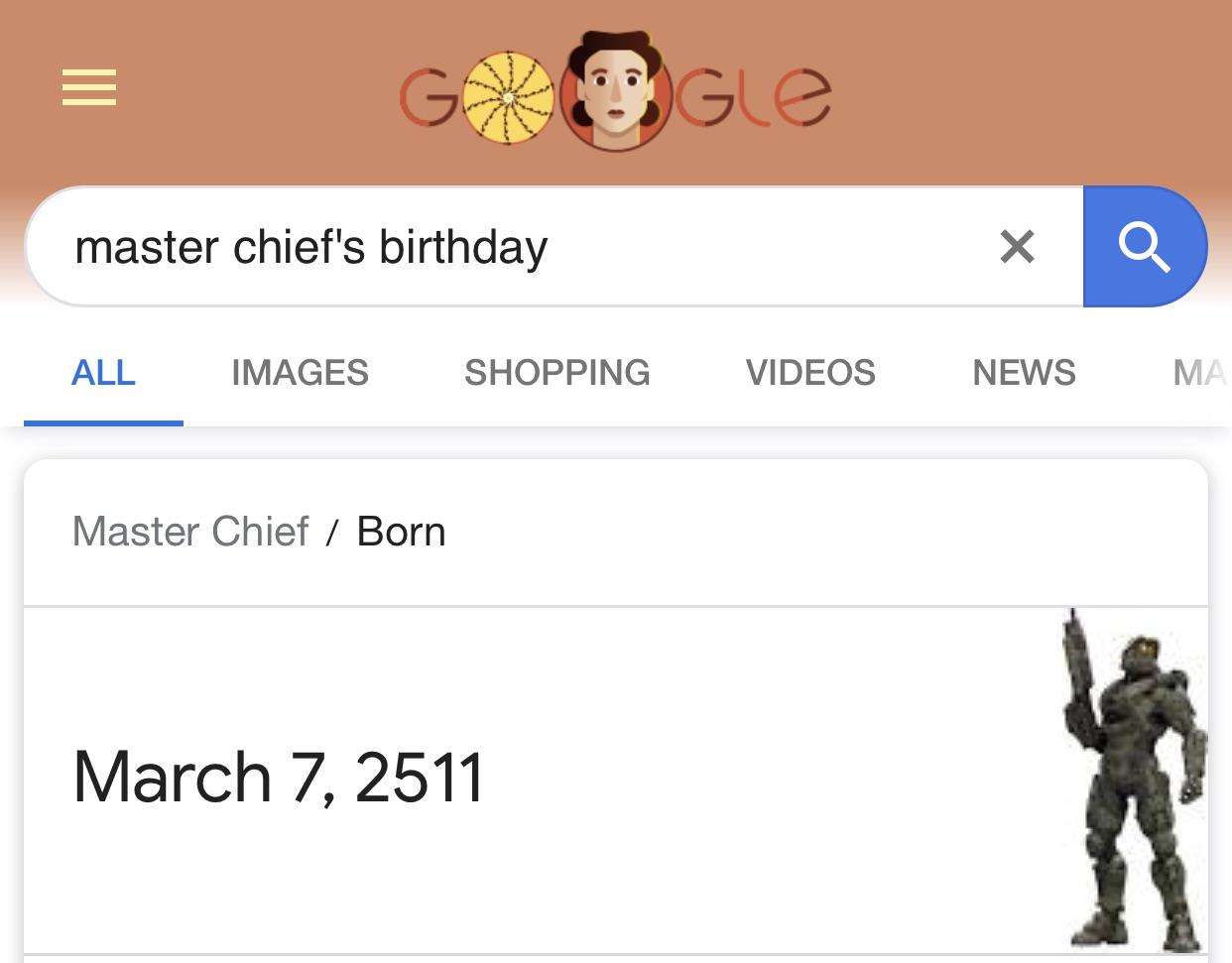 image showing Only 492 years until our savior is born. Happy birthday Master Chief!
