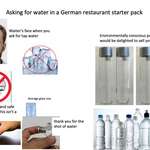 image for Asking for water in a German restaurant starter pack
