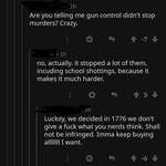 image for Badass claims that people who don't like school shootings are nerds za