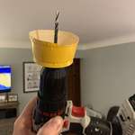 image for Drilling a hole in a ceiling? This saves from dust debris!