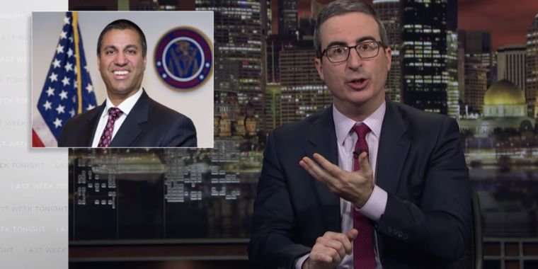 image for John Oliver fights robocalls… by robocalling Ajit Pai and the FCC
