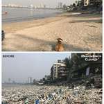 image for India is waking up, the mahimbeachcleanup has cleared more than 700 tons of plastic from our beach.