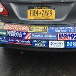 image for This guy collected stickers from all failed presidential campaigns