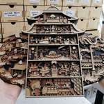 image for I made the Bathhouse from Spirited Away out of laser cut wood