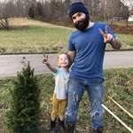 image for My daughter Ellie and I planted a tree this evening.