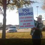 image for Man outside Texas Mosque