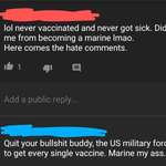 image for Antivaxxer claims to be a Marine despite the US military vaccine requirements.